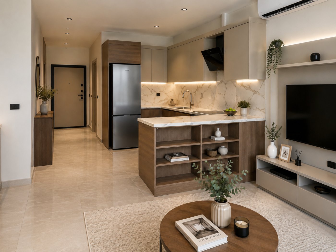 Kitchen and entrance hall