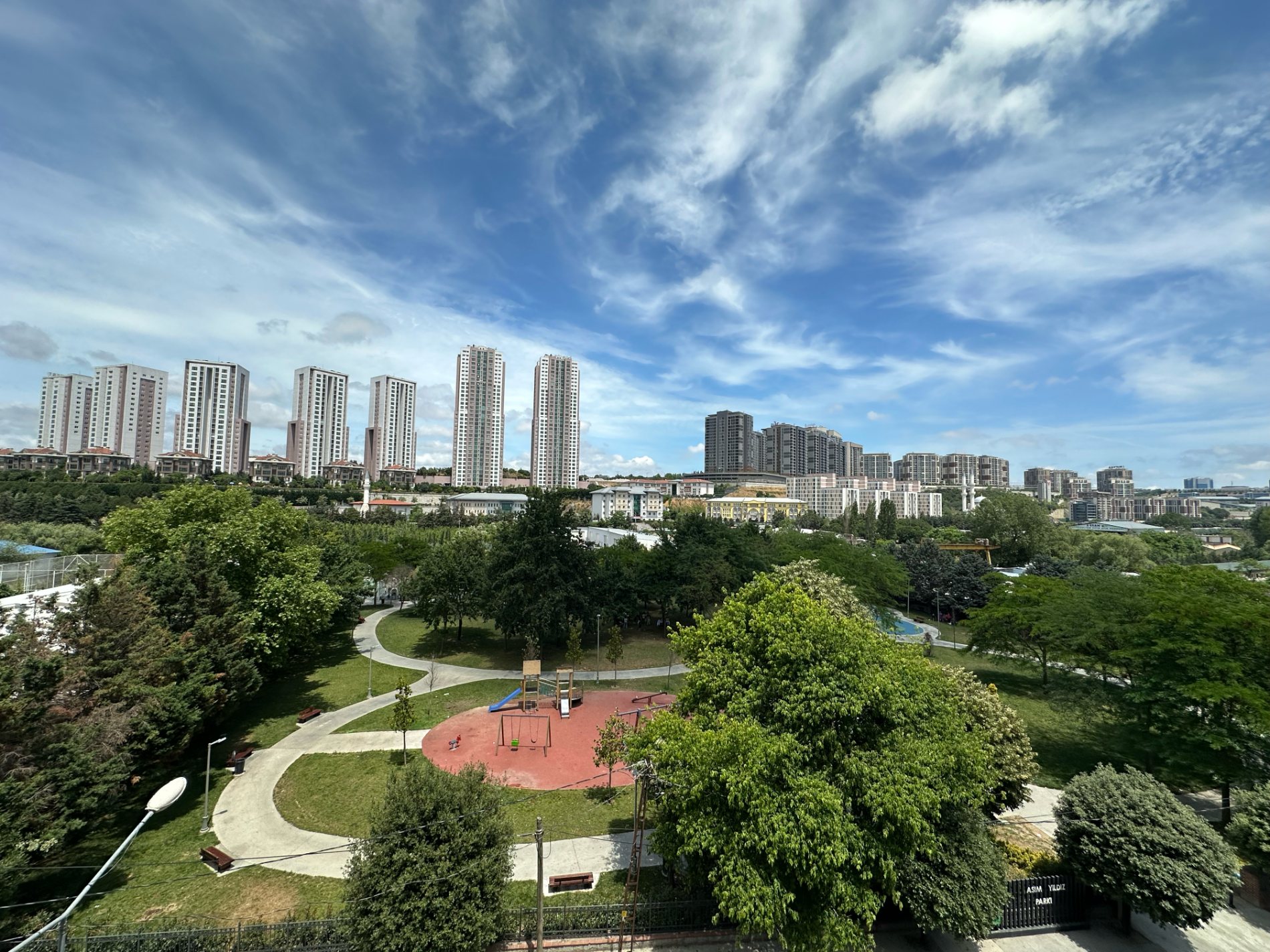 Park view from the apartment